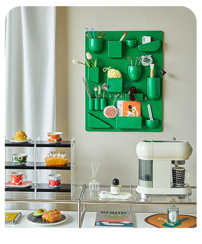 Wall-Mounted Modular Storage Organiser Board