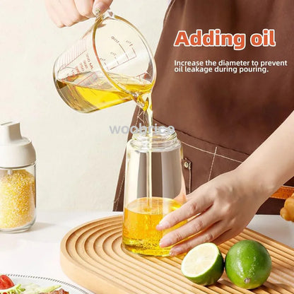 2-in-1 Oil Sprayer & Dispenser Bottle for Cooking