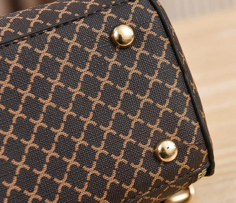 Geometric Bucket Crossbody Bag