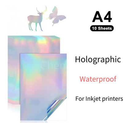 A4 Holographic Printable Vinyl Sticker Paper