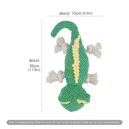 Lizard Shape Rope Dog Toy