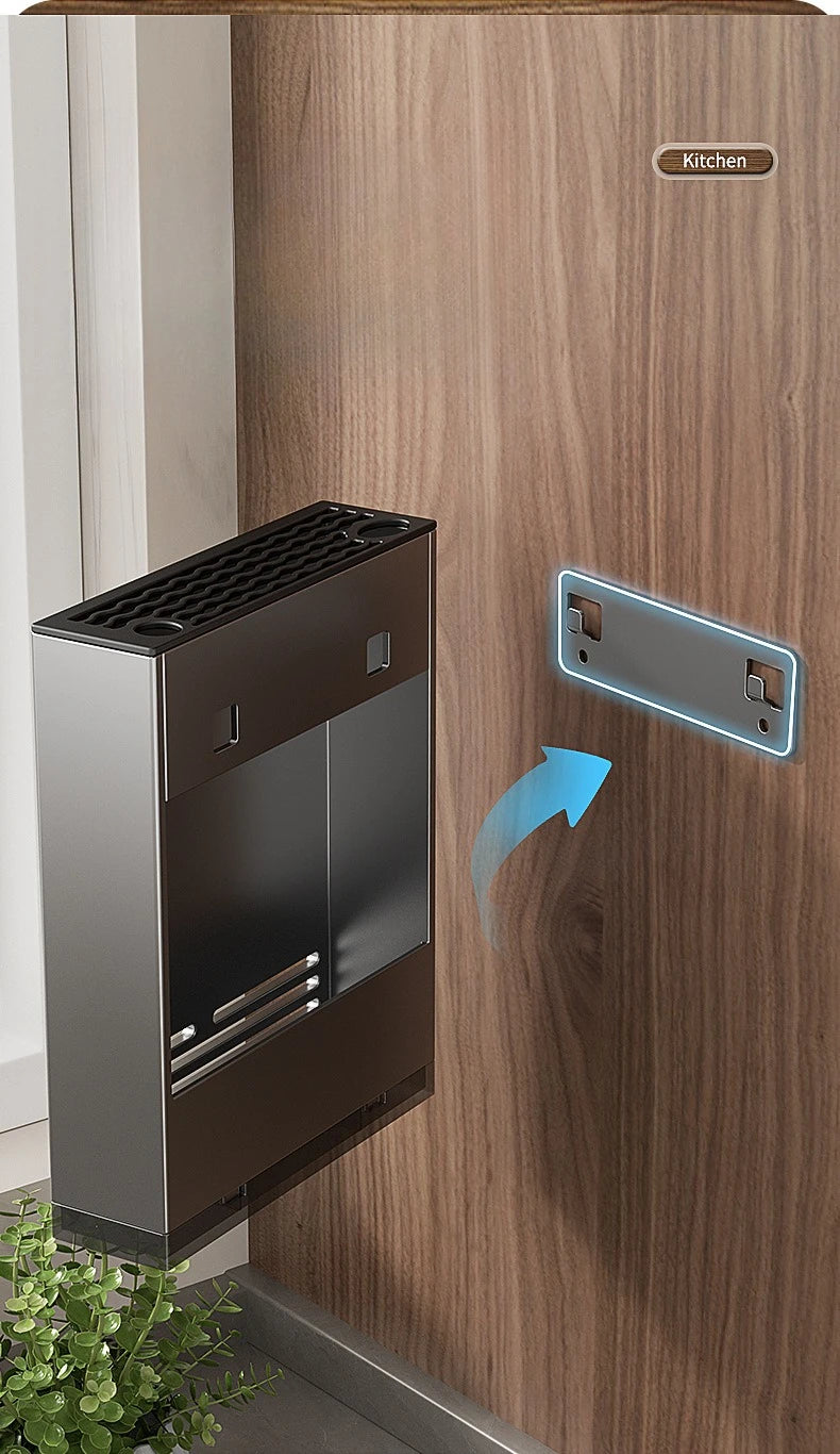 Wall-Mounted Kitchen Storage Rack