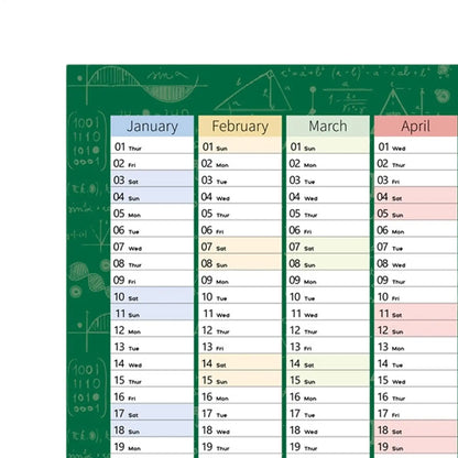 Large Writable Annual Planning Calendar Poster