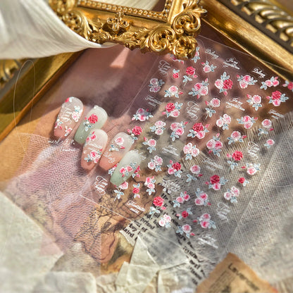 5D Cherry Blossom Nail Art Stickers