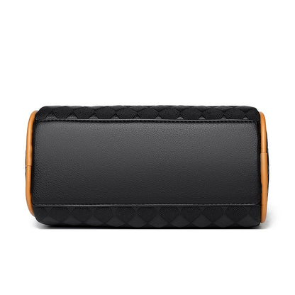 Plaid PU Leather Crossbody Shoulder Bag