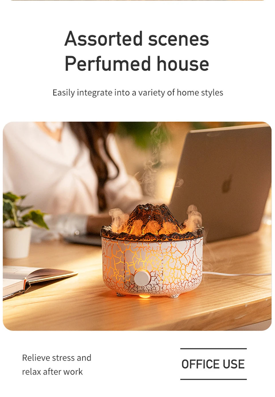 Volcano Flame Aroma Diffuser