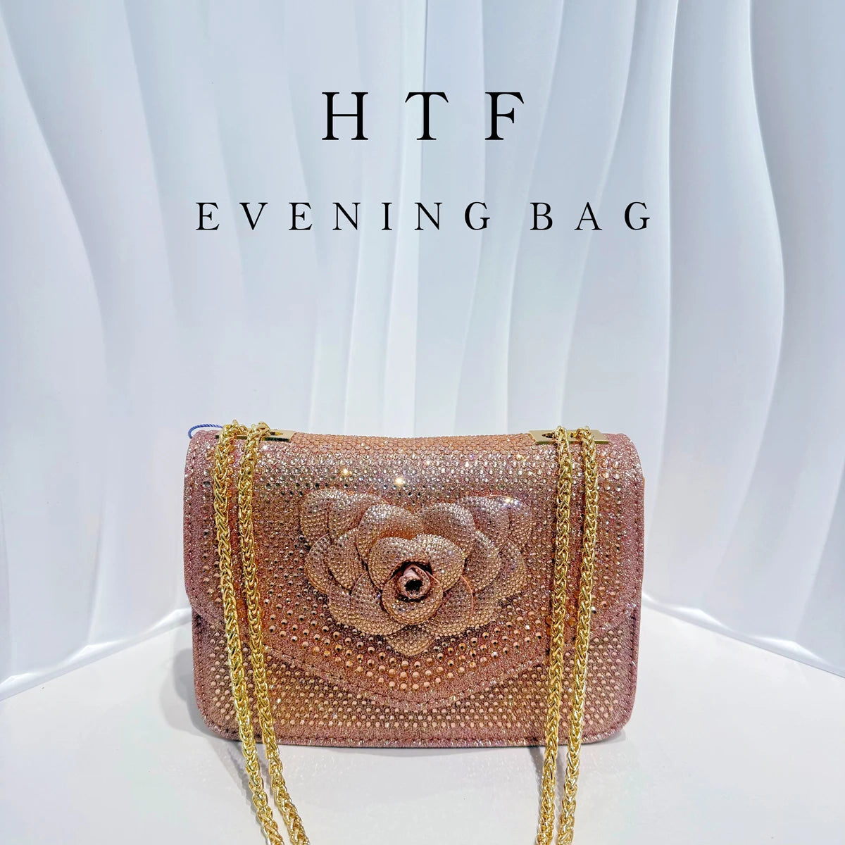 Glitter Crystal Evening Clutch Bag