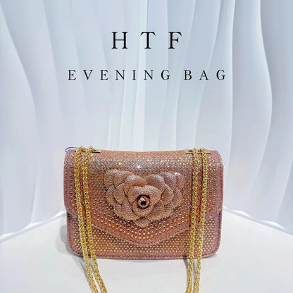 Glitter Crystal Evening Clutch Bag