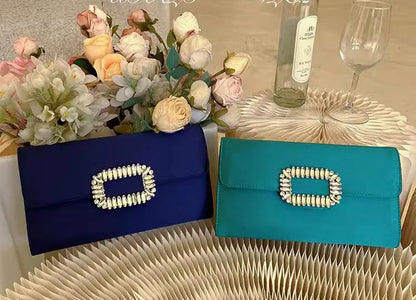 Satin Prom Evening Clutch Bag