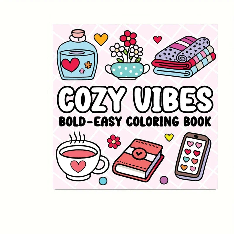 Cute & Simple Adult Colouring Book