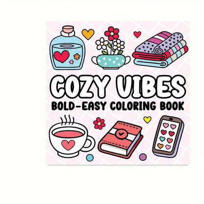 Cute & Simple Adult Colouring Book