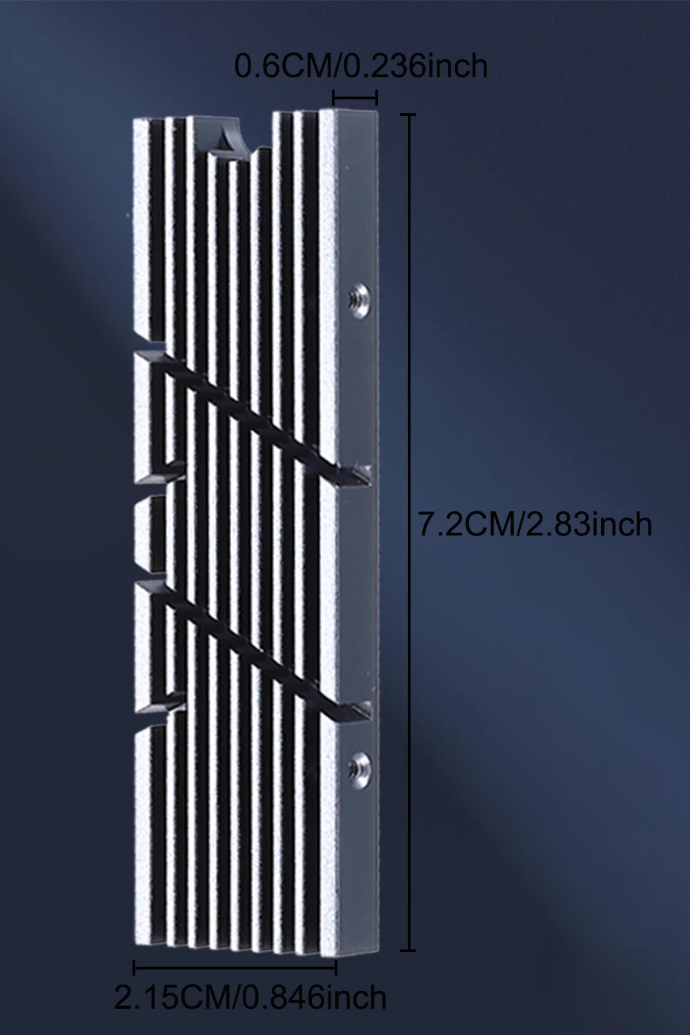 Aluminum M.2 SSD Cooler for NVMe NGFF 2280 SSDs – Thermal Cooling Heatsink