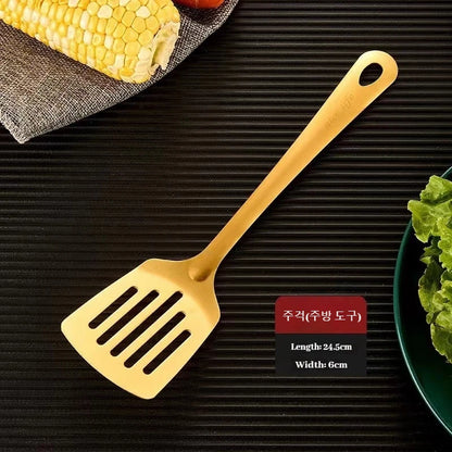 Gold Stainless Steel Kitchen Utensil Set