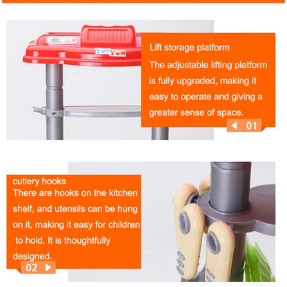 Dining Table for Pretend Food Kitchen Toys for Kids