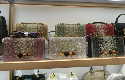 Glitter Evening Crossbody Bag