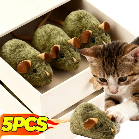 Plush Squeaky Mouse Cat Toy