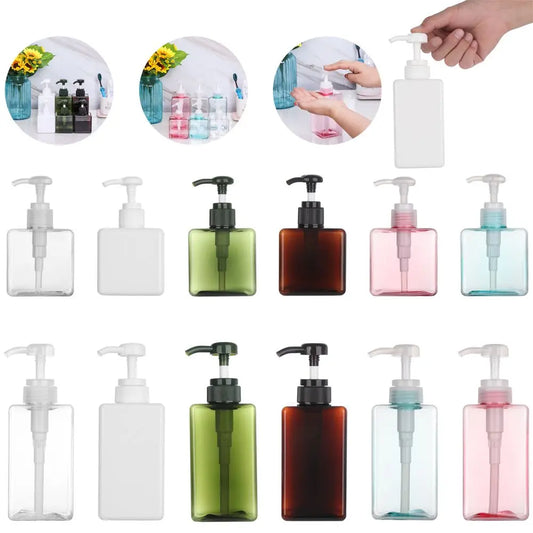 Clear PETG Refillable Soap Dispenser Bottle with Pump