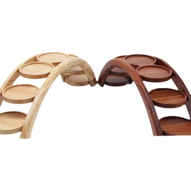 Wooden Sushi Bridge Serving Plate