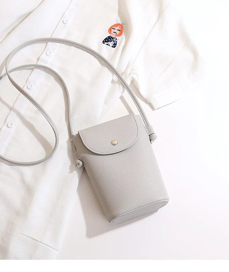 PU Leather Flap Crossbody Phone Bag