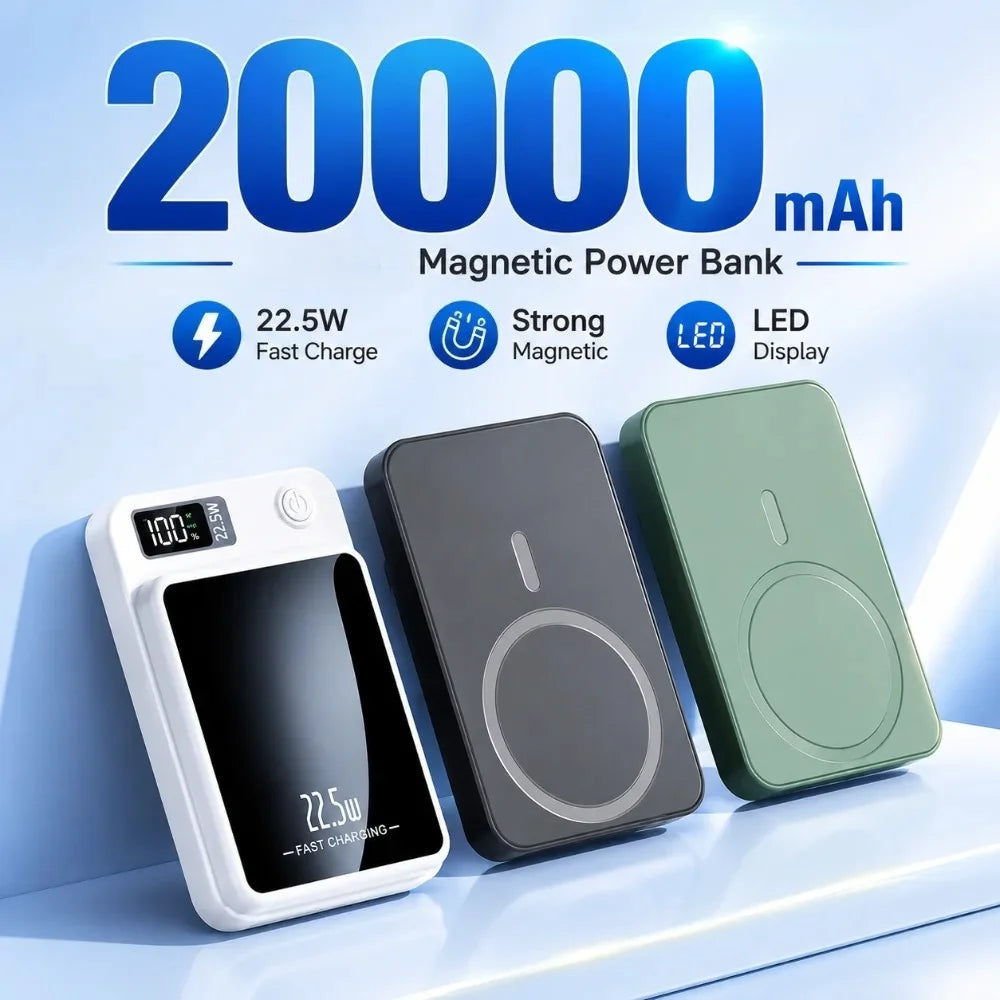 20000mAh Magnetic Wireless Power Bank