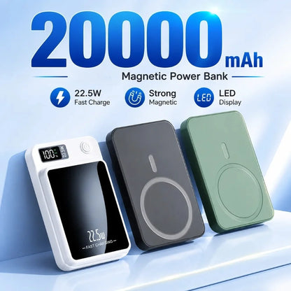 20000mAh Magnetic Wireless Power Bank