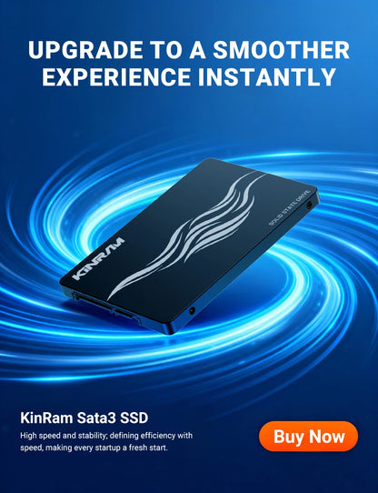 KinRam SATA III SSD for Desktop & Laptop – High-Speed Internal Storage Upgrade