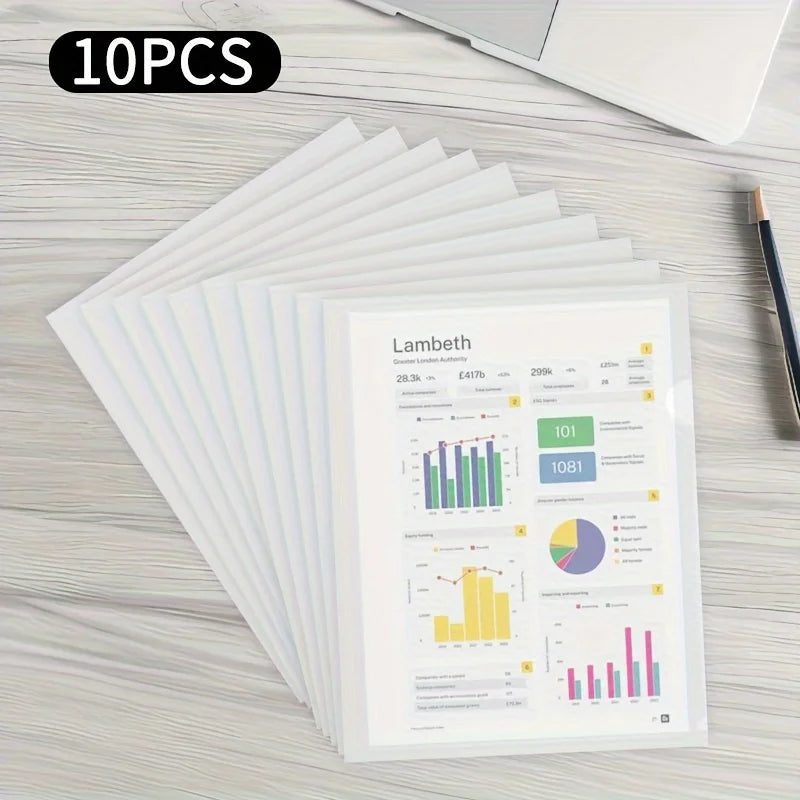 A4 Transparent L-Type Document Folders