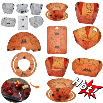 Lightweight Folding Outdoor Tableware Set
