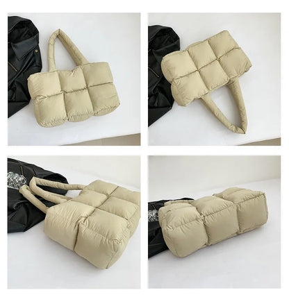 Quilted Large Capacity Tote Shoulder Bag