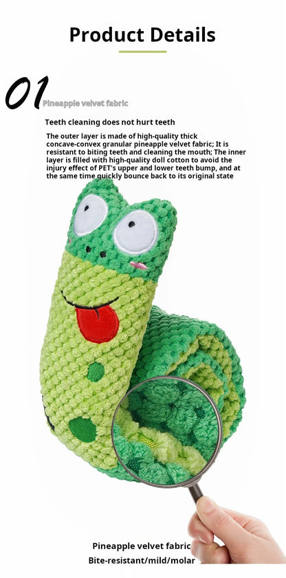 Interactive Snail Dog Puzzle Feeder Toy