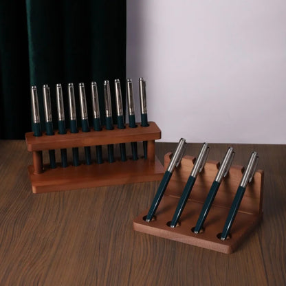 Walnut Wood Desk Organizer Stand