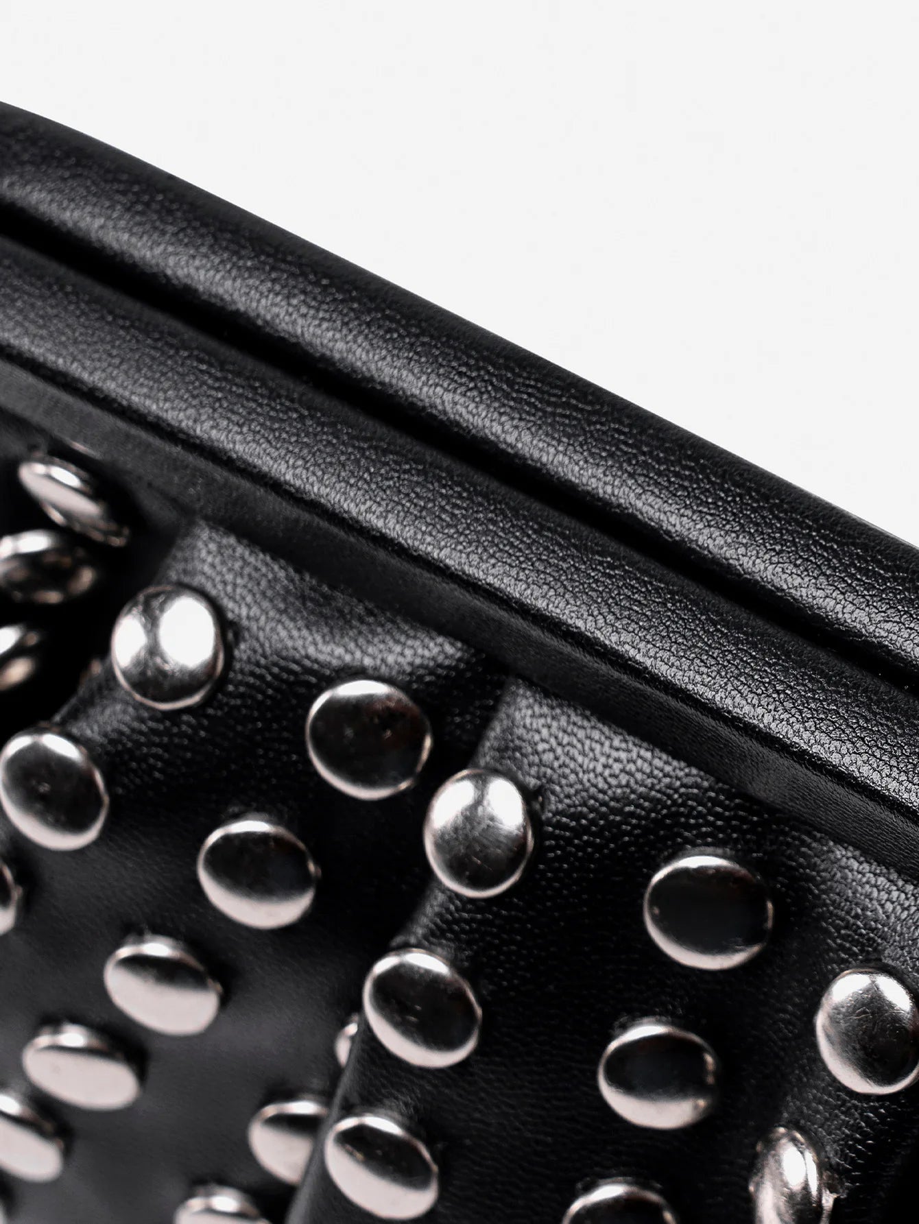 Studded Shell Evening Clutch Bag