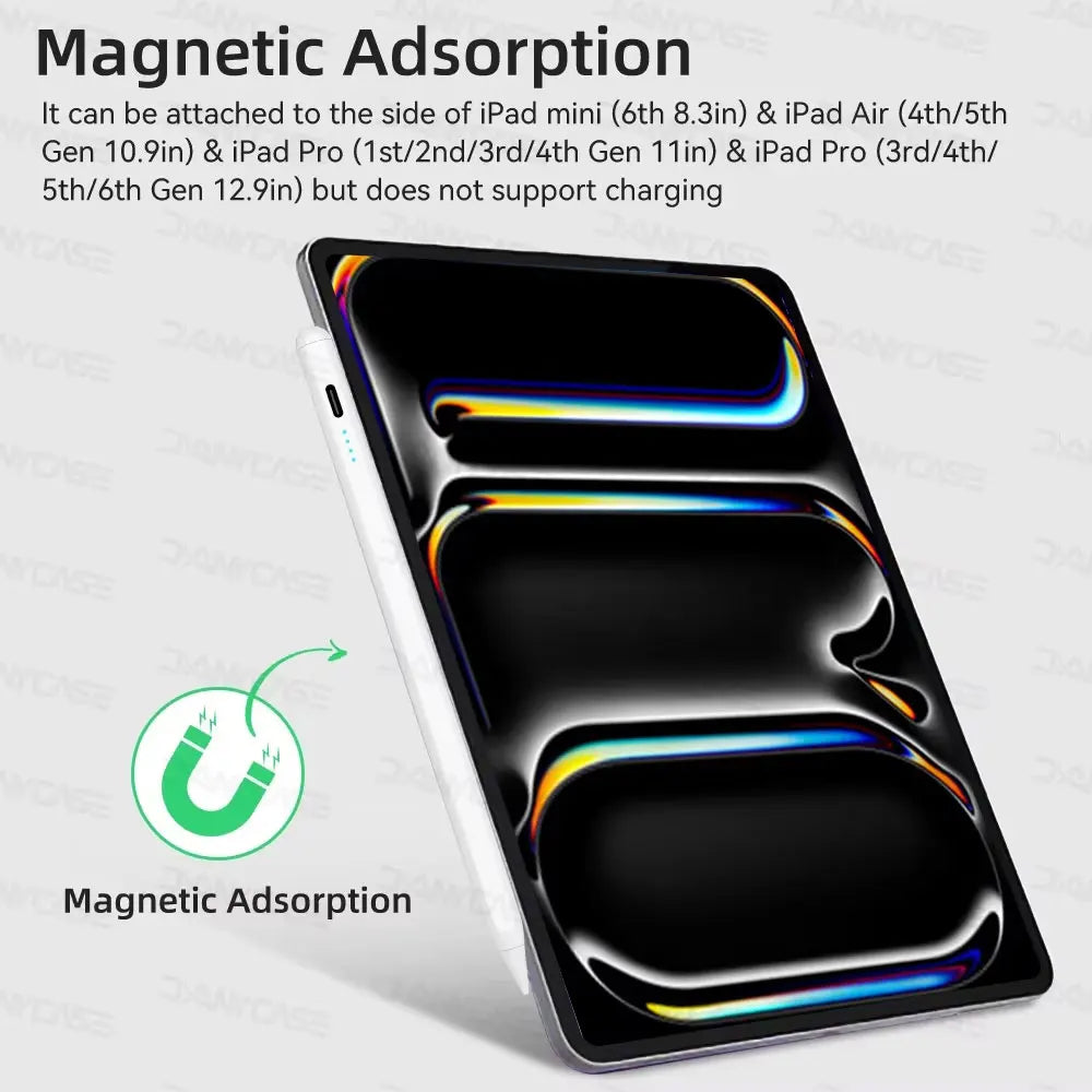 Rechargeable iPad Stylus Pen with Magnetic Attachment