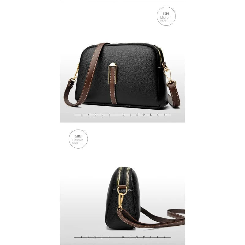Women’s Genuine Cowhide Leather Crossbody Messenger Bag