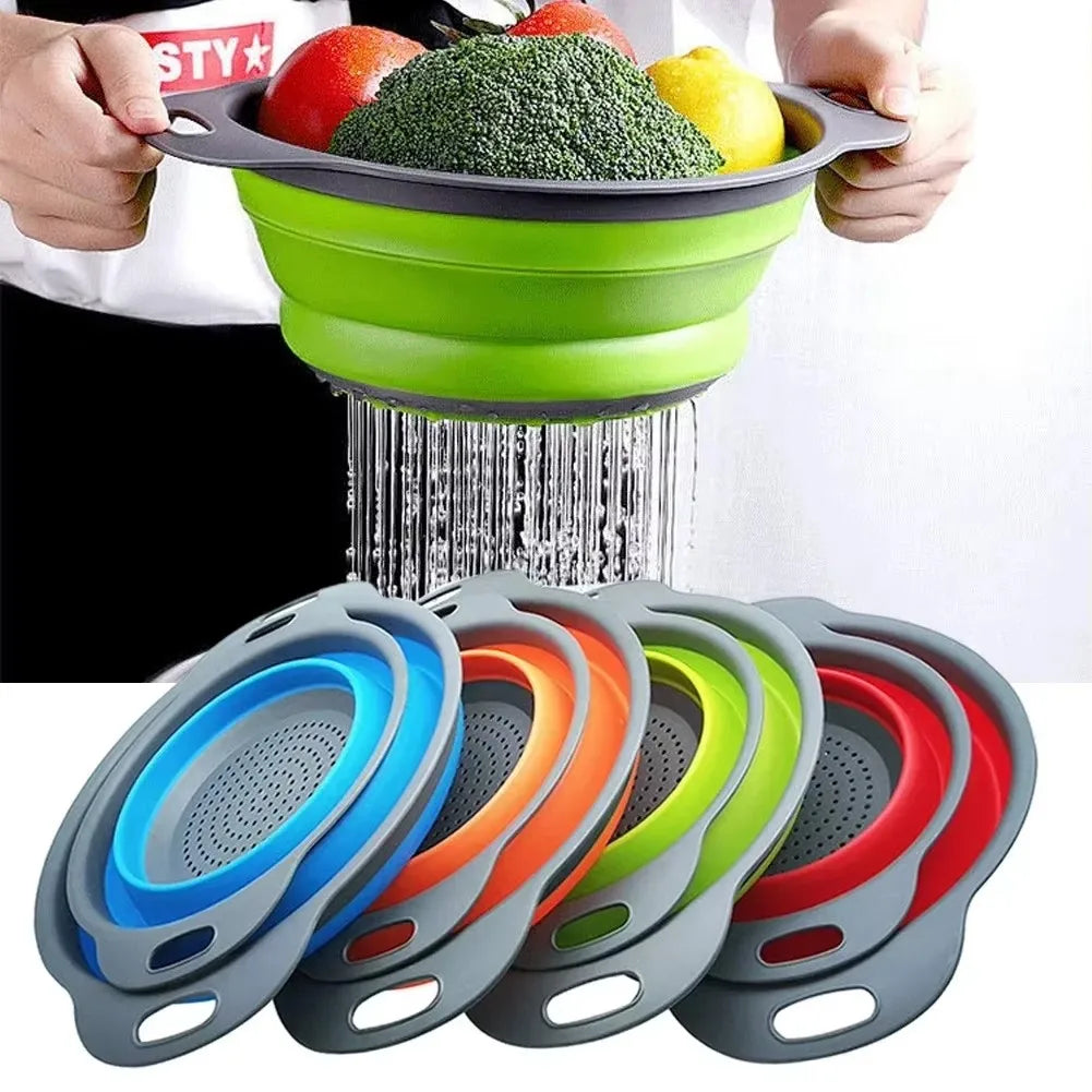 Foldable Fruit & Vegetable Drain Basket