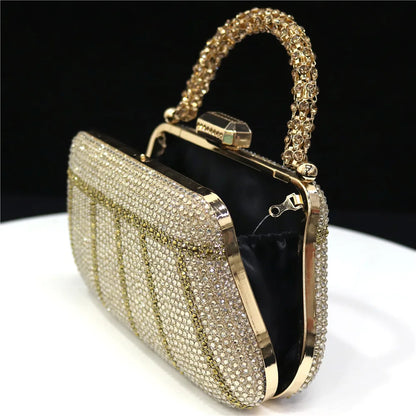 Luxury Rhinestone Evening Clutch Bag