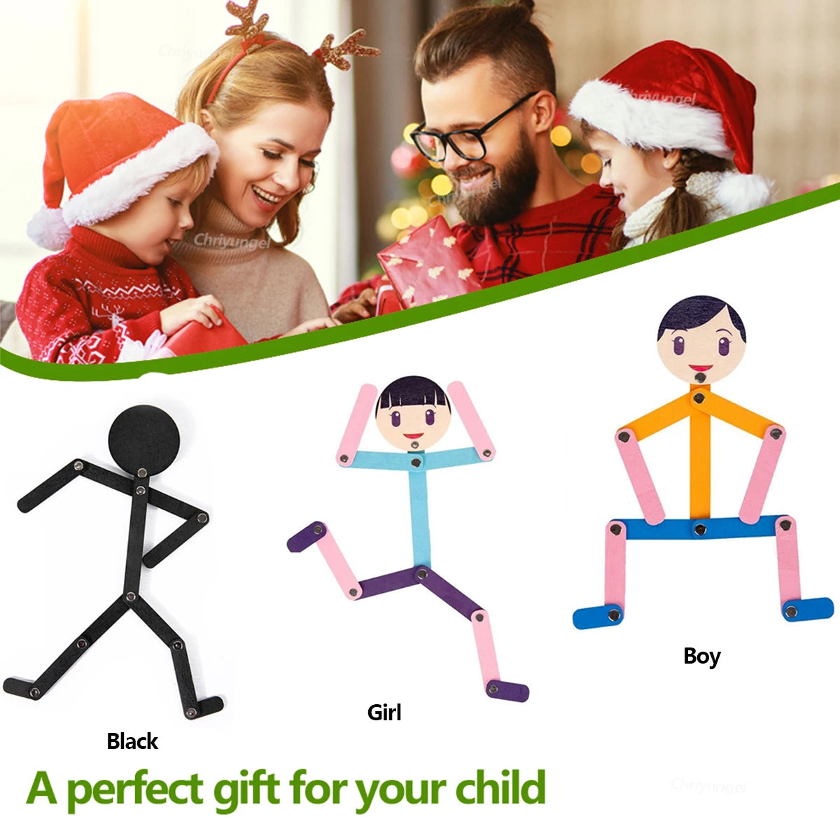 Montessori Stick Sporty Men Puzzle Toy
