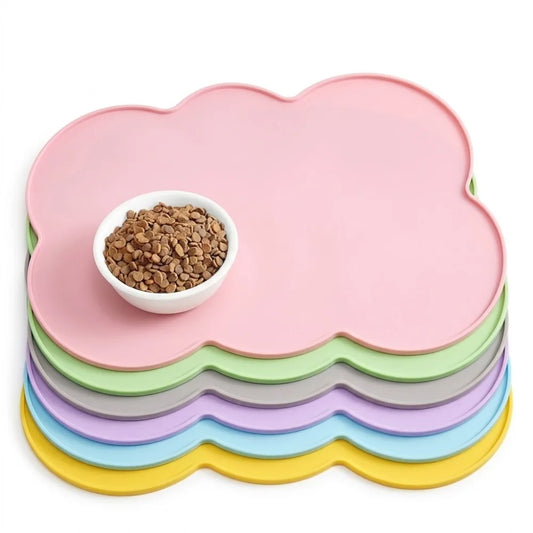 Cloud-Shaped Pet Feeding Mat