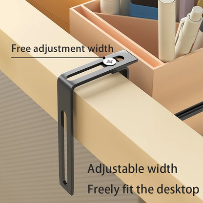 Mesh Desk File Organizer, 5-Tier Vertical Document Tray with Wall Mount Option