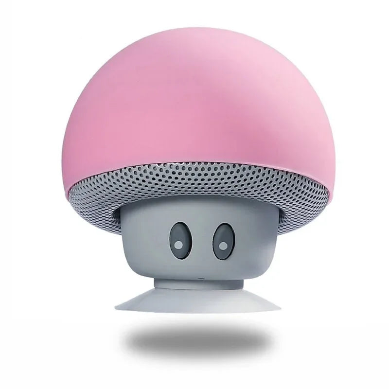 Mini Mushroom Bluetooth Speaker with Suction Cup