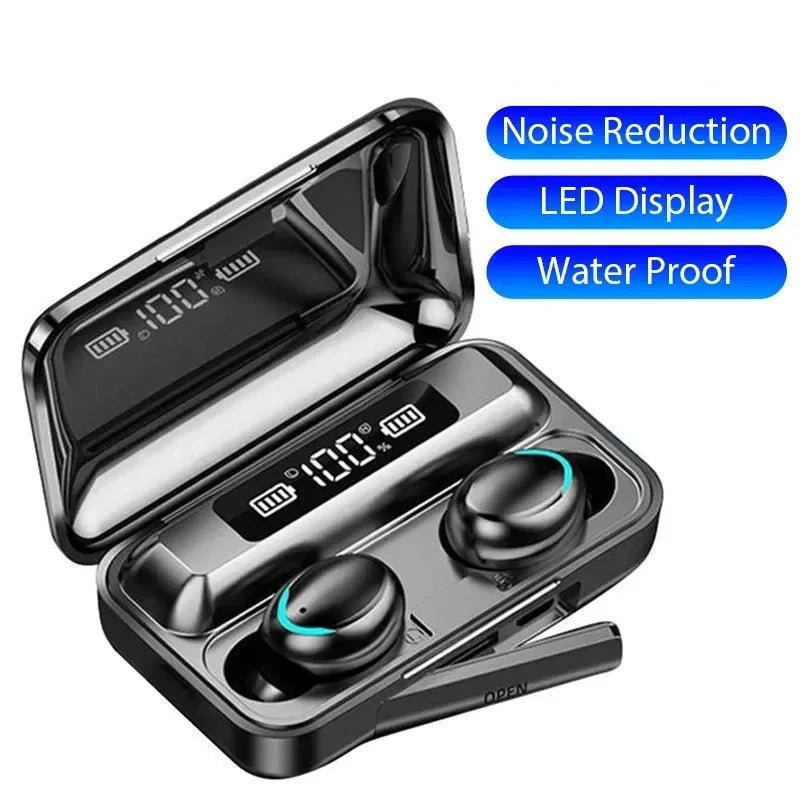 F9 Wireless Bluetooth Earbuds with LED Charging Display
