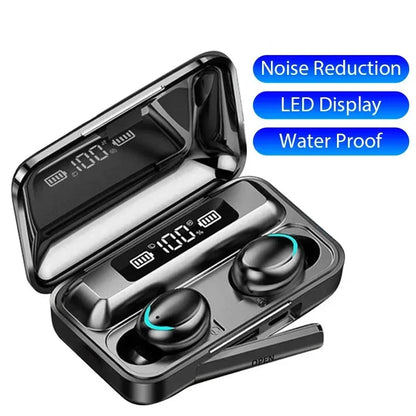 F9 Wireless Bluetooth Earbuds with LED Charging Display