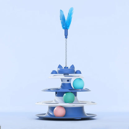 Interactive Cat Tower Ball Toy