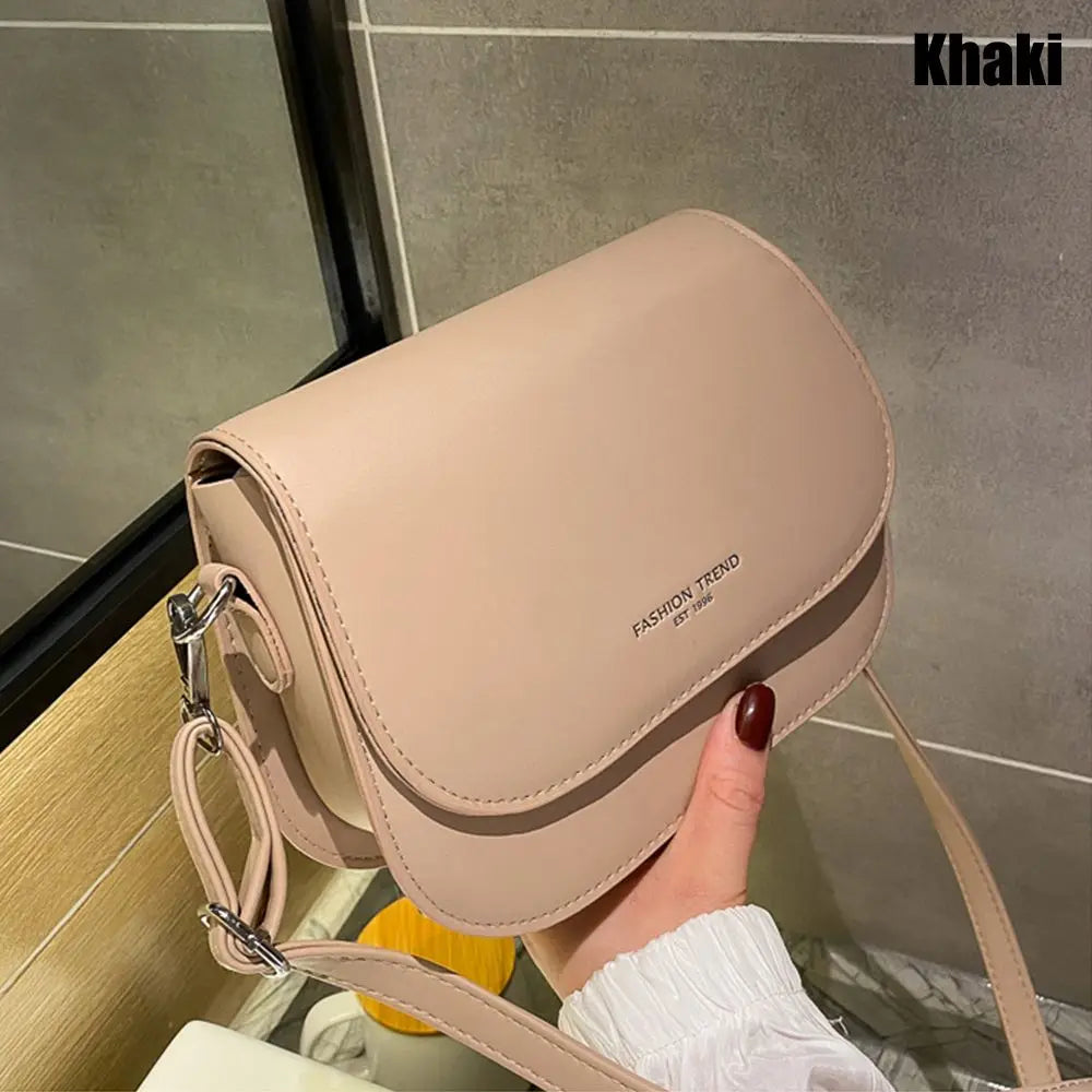 Women's PU Saddle Shoulder Crossbody Bag