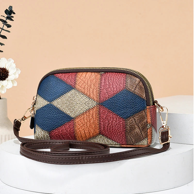 Women’s Designer Style Plaid Shoulder & Crossbody Tote Bag
