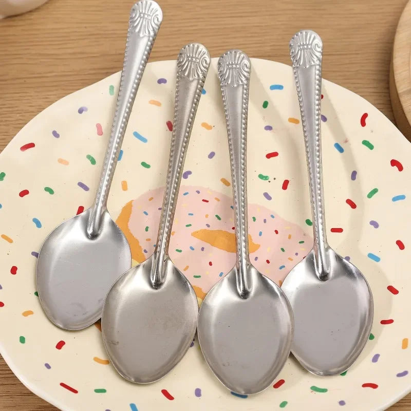 Stainless Steel Flat Bottom Spoon Set