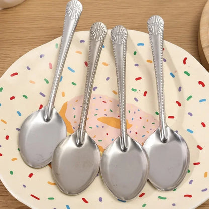 Stainless Steel Flat Bottom Spoon Set