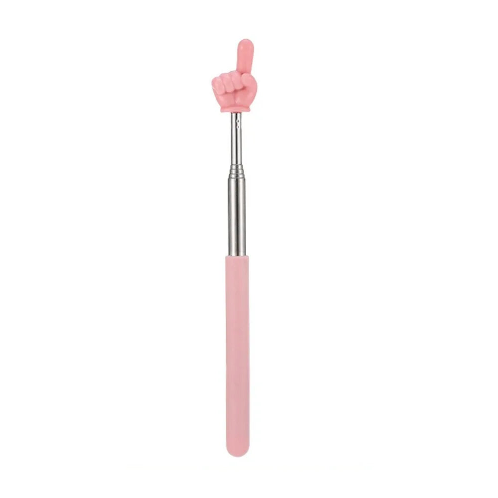 Stainless Steel Telescopic Teaching Pointer with Finger Tip