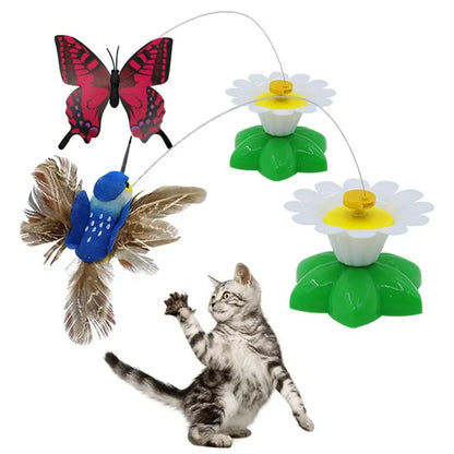 Interactive Rotating Butterfly Cat Toy