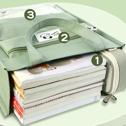 Portable Student Document & Book Tote Bag